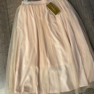 NWT Blush Pink Tulle Skirt